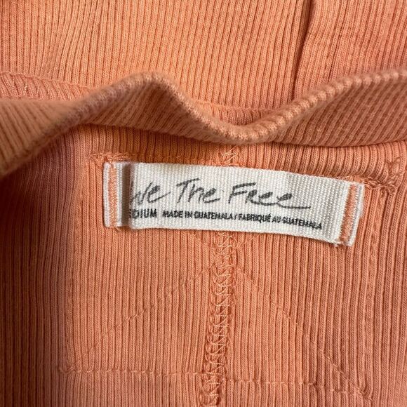 We The Free Apricot Ribbed Tank Top Sz M - Picture 4 of 4